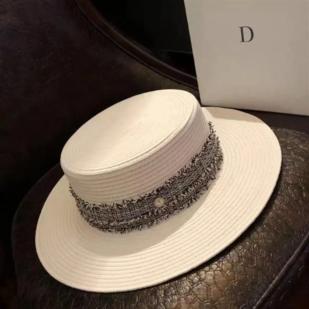 Szerokie czapki po brzegi dla kobiet w kapeluszu słonecznym kobietom lato litera słomka czapki damskie plażę227Q