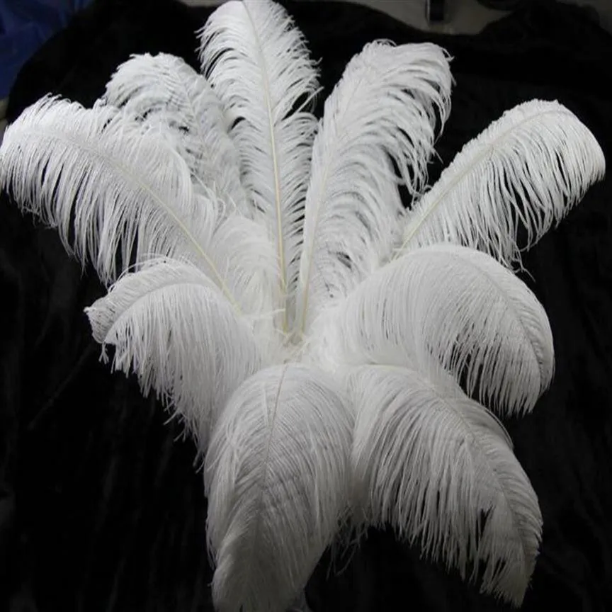 30-35cm DIYジュエリークラフトのための美しいダチョウの羽を作るウェディングパーティーの装飾アクセサリーウェディングデコレーションG1093237B
