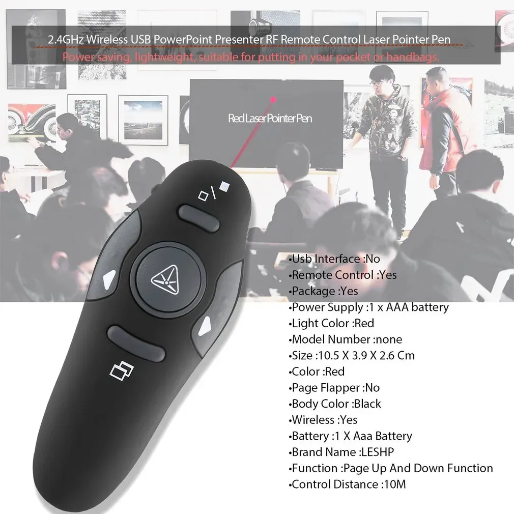 Smart Remote Control Laser Pointer Pen Powerpoints Clicker USB Wireless Presenter Presentation Projector PPT Slides Pointing Pens 231007