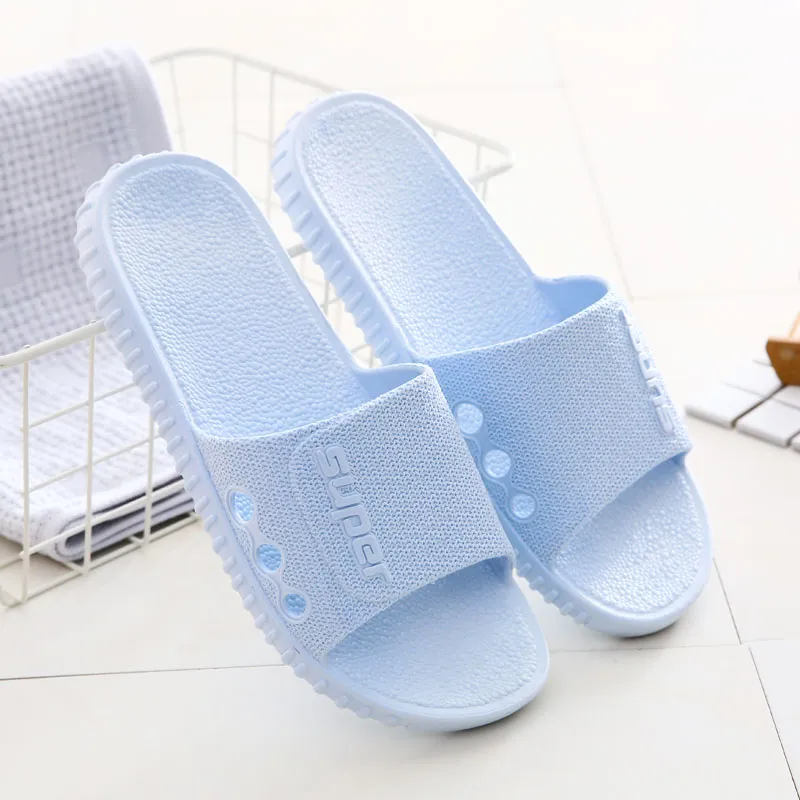 A5 Home Interior Soled Soled Soled Slippers Men and Women Home Summer Summer Hogar Baño Baño sin deslizamiento Sandalias de baño con solas gruesas zapatillas