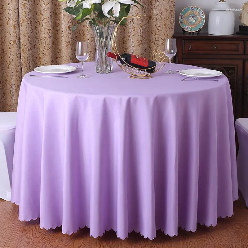 Tischdecke Verkauf Runde Polyester für Hochzeit Weihnachten Geburtstag Bankett El Party Dekoration Abdeckung