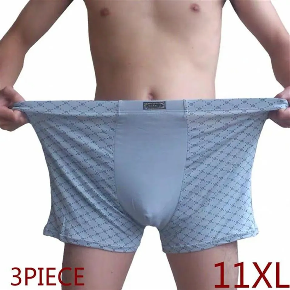 Mutande Plus Size Boxer da uomo Mutandine Mutande Lotto Big 11XL Allentato Sotto Usura Large Short Cotton 9XL Biancheria intima Male228H