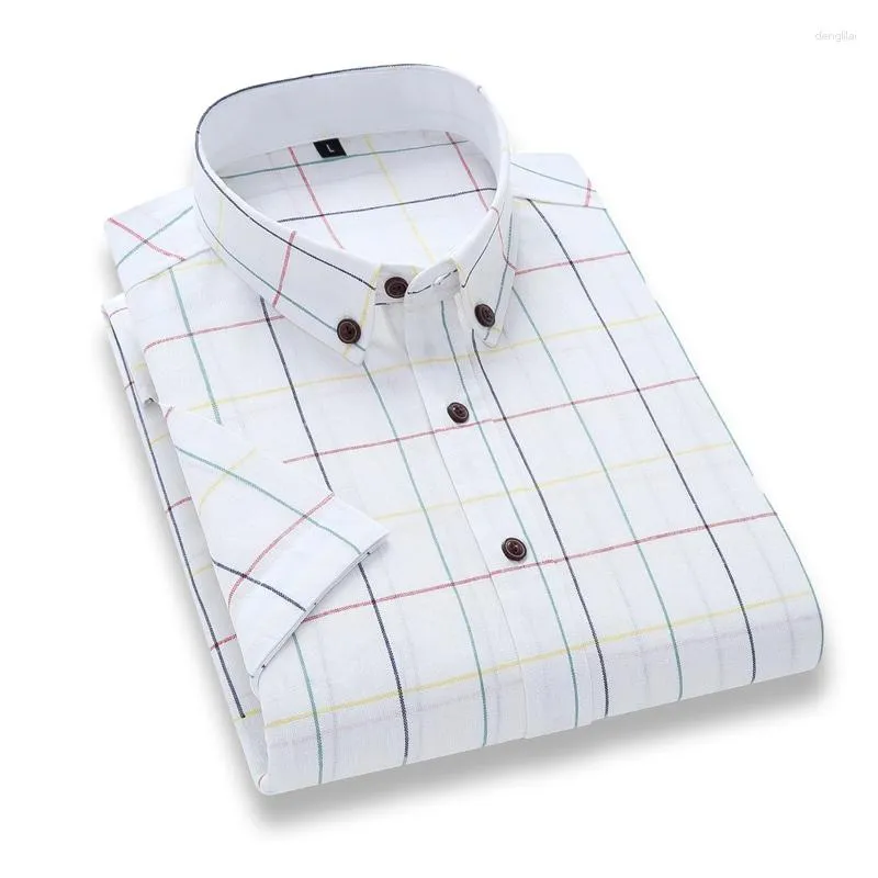 Männer Casual Hemden Plaid Langarm Herren Frühling Herbst Dünne Männliche Hemd Mann Gedruckt Kleid Streifen Slim Fit Botton unten Business