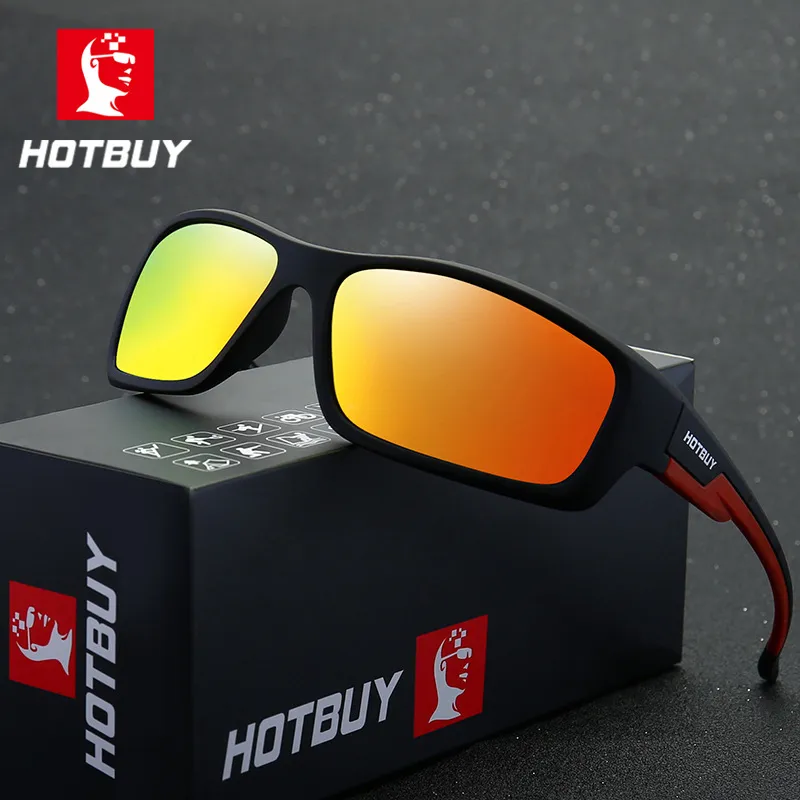 Nuovi occhiali da sole polarizzati da ciclismo moda sportiva europea e americana occhiali da sole quadrati da esterno PF