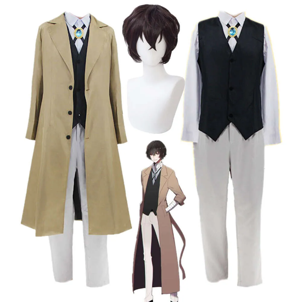 Dazai Osamu Cosplay Costume Bungo Stray Dogs Season 4 Anime Uniform Halloween Christmas Clothescosplay