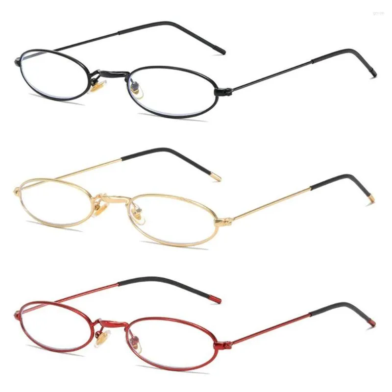Solglasögon ögonskydd anti-blue lätta läsglasögon metall blå stråle blockerande hyperopia ultralätt optiskt skådespel glasögon