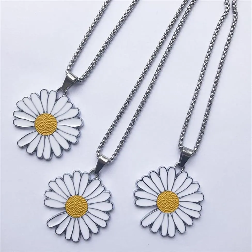 Quan Chi Dragon Same Style Daisy Neckle Sunflower PMO Little Pendant Decorated Para-Noise2 0 Hip-hop Fashion Personalit Chains264v