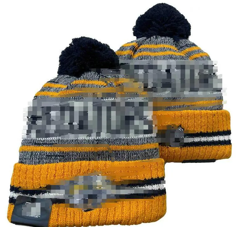 Nashville Beanies Predator Bobble Hats Baseball Hockey Ball Caps 2023-24 Chapeau de seau de créateur de mode Chunky Knit Faux Pom Beanie Chapeau de Noël Sport Knit Hats