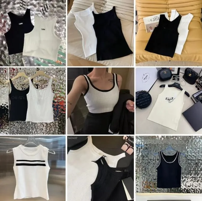 Nya modekläder dupe Cotton Vest Summer Design Tank Top Spring Casual Vest ärmlösa Sexiga kvinnor toppar Size S-L