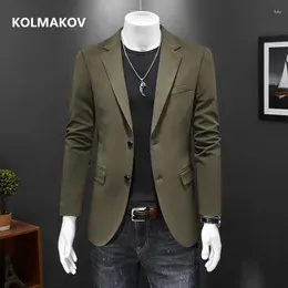 Men's Suits 2024 Arrival Spring Blazer High Quality Smart Men Elasticity Casual Blazers Jacket Full Size S-5XL
