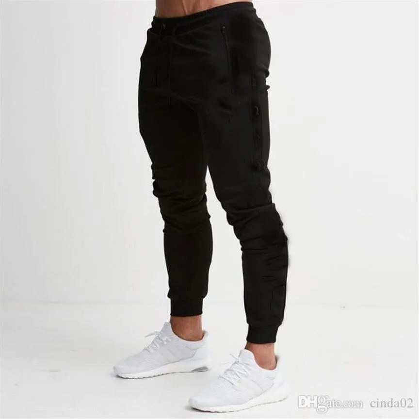 Nouveaux gymnases hommes pantalons de jogging Fitness décontracté mode Joggers pantalons de survêtement bas Snapback pantalon pantalon décontracté homme 247S