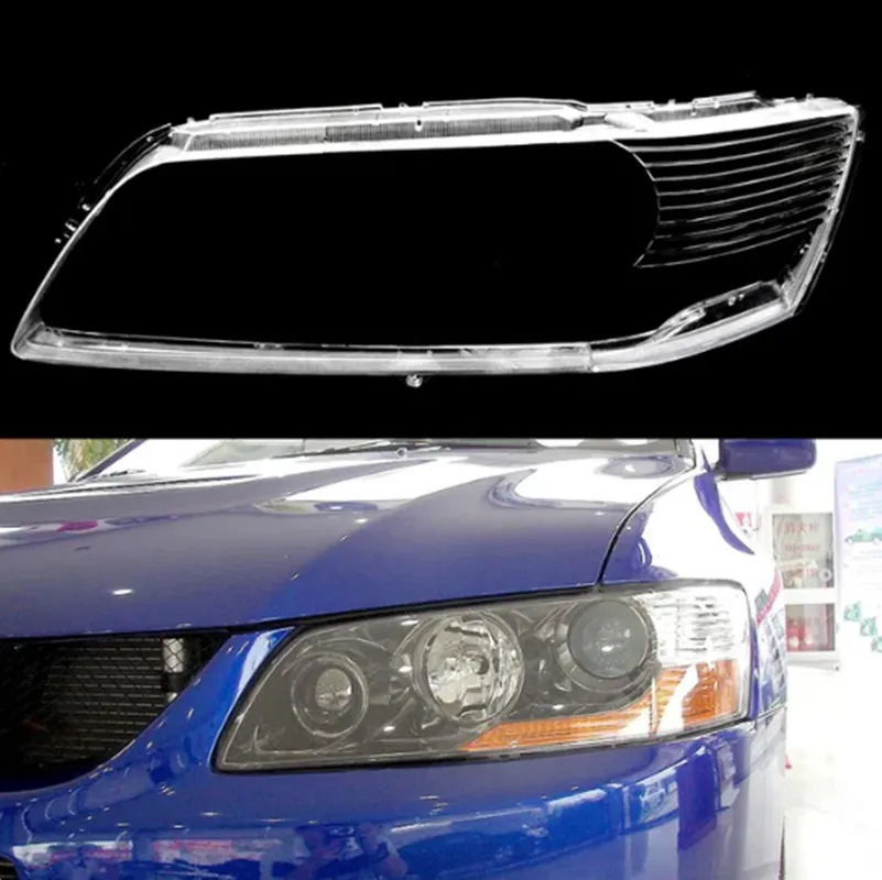Mitsubishi Lancer Evolution IX CT9A 2005 2007 E46 Headlight Lens Cover Lamp  Caps With Auto Head Light Lens Shell And Headlamp Case From Estar_parts,  $309.55