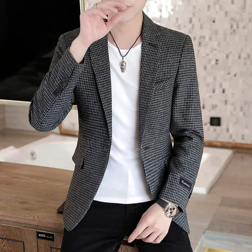 High quality casual hot sale slim fit blazer