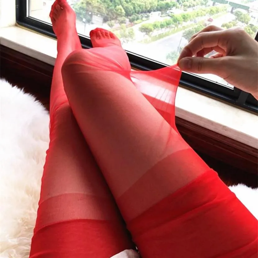 Ultradünne 5D-Nylon-Keine elastische sexy Frauen-Oberschenkel-hohe Strümpfe Vintage lange Overknee-Strumpf-Mädchen-transparente Strumpfhose260O