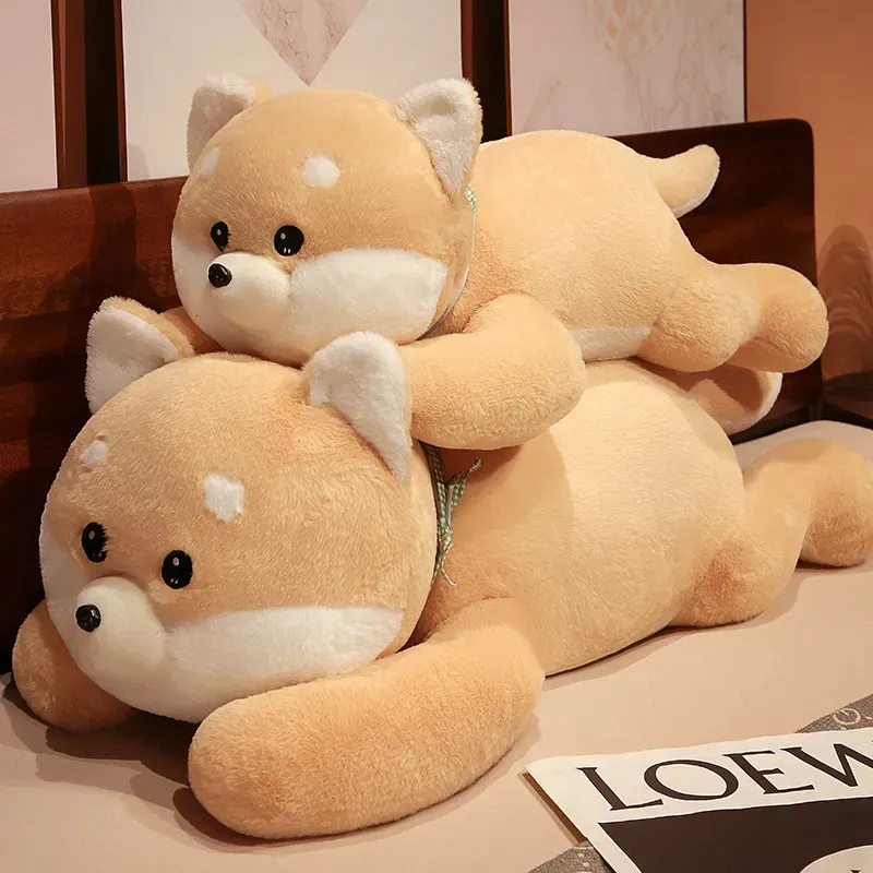 Plush Dolls Cute Soft Kawaii Huge Akita Toys Dog Stuffed Animals Long Pillow Doll For Kids Girlfriend Birthday Gift Home Decor 231007