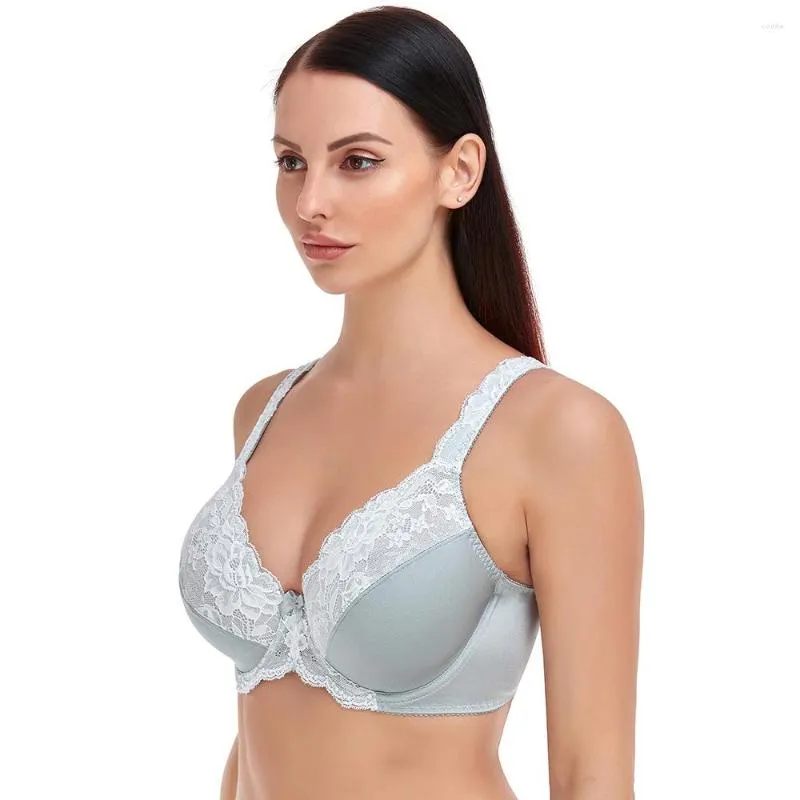 Bras Womens Full Coverage Lace Bra Plus Size Lager Bosom Embroidery  Minimizer For Women Thin Soft Bralette C D E F G H I J From 11,85 €