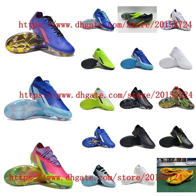 Chaussures de football pour hommes X Crazyfast + FG CLEATS DE HAUTE QUALITÉ Bottes de football Futbol