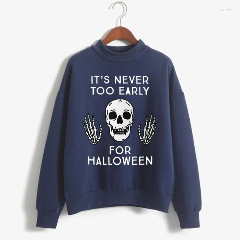 Sweats à capuche pour hommes Il n'est jamais trop tôt pour Halloween Pulls Skeleton Gothic Streetwear Y2K Top Harajuku Survêtement Hommes Sweat-shirt surdimensionné