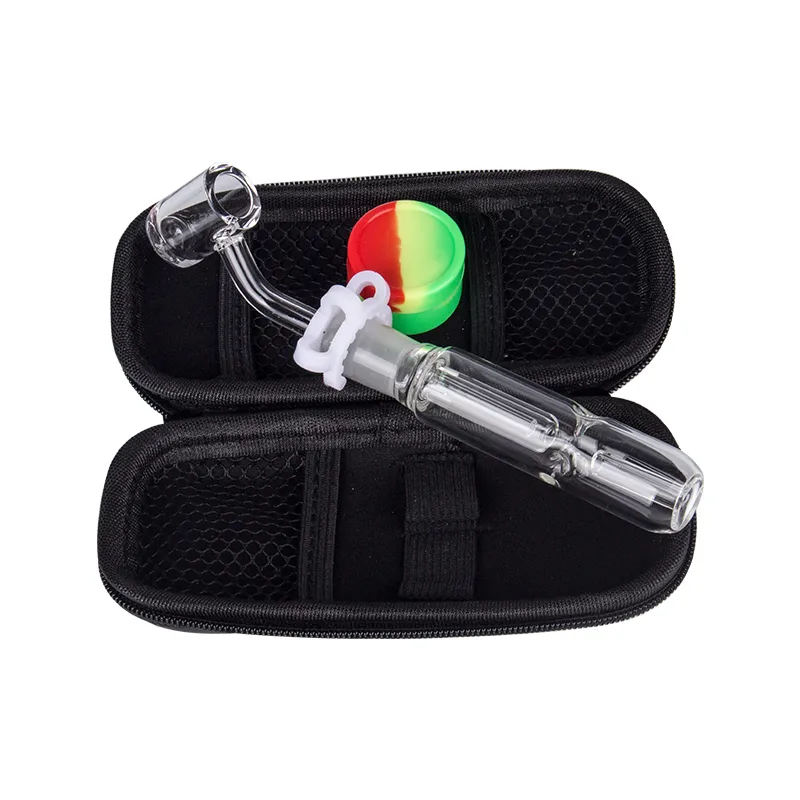 Love_e_cig CSYC NC007 Hookah Smoking pipes Bag Set Oil Rig Glass Water Pipe 10mm 14mm 19mm Quartz Ceramic Nail Bubbler Dab Rig Bong Wax Tool Silicon Jar Case