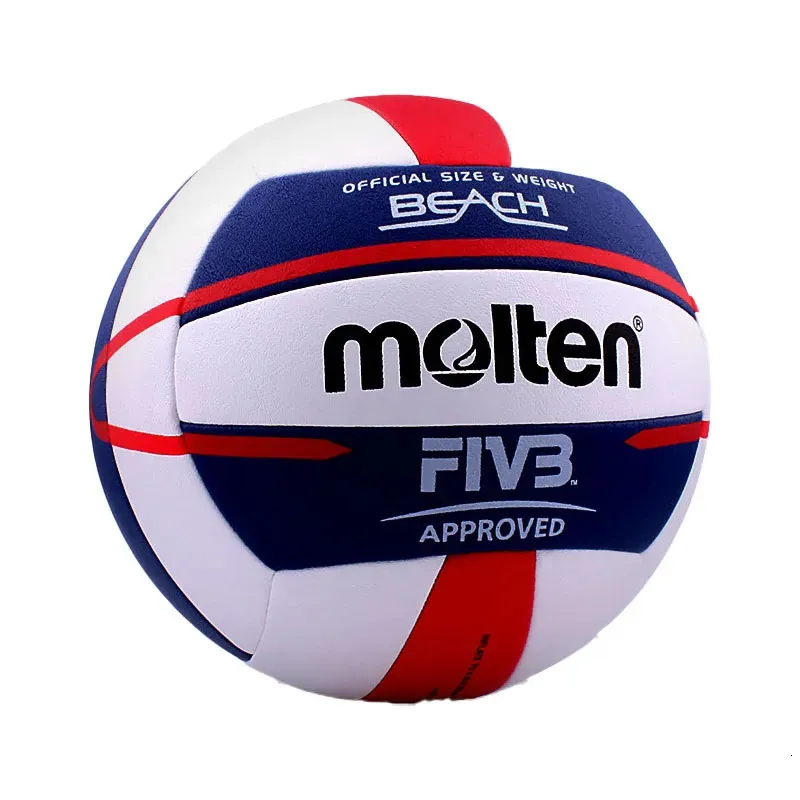 Balls Highquality Professional Beach Volleyballs Soft Touch Volleyball V5B5000 match quality Training PU material 231007