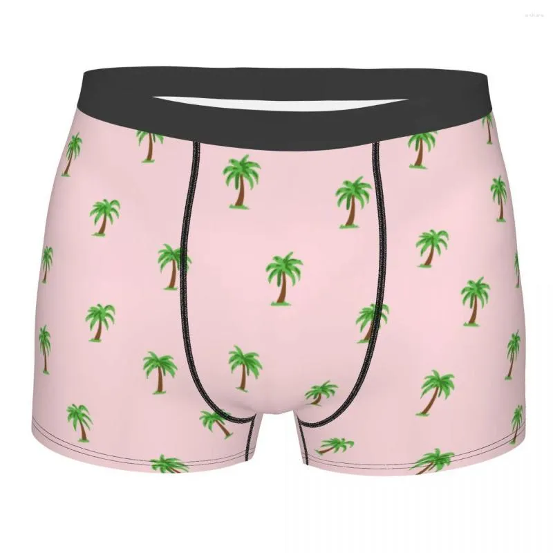 Sous-vêtements homme palmiers tropicaux sous-vêtements sexy boxer shorts culotte mâle respirant s-xxl