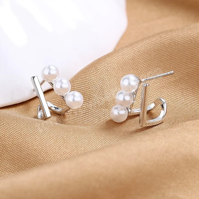 Vintage Elegant Pearls Stud Earrings For Women 2023 New Trend Daily Accessoires Exquisite Jewelry Boucle Oreille Femme