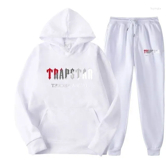 Survêtements pour hommes Designer Mens Sports Trap Star Sweat à capuche Veste d'hiver Designers Pull Ensembles Sweat-shirt Homme Fasion Pantalons décontractés Courir Femme Sportswear Vêtements