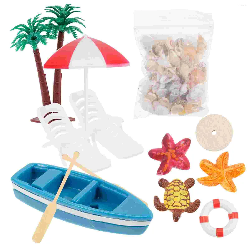 Garden Decorations House Beach Mini Accessories Micro Landscape Sea Home Hemstol Scene Decors Harts Dolls