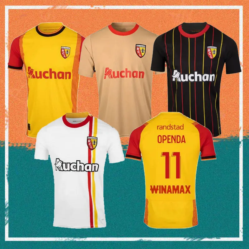 23/24 RC Lens Soccer Jerseys 2023 Home Sotoca Fofana Ganago Pereira Da Costa Maillots de Foot Shirt Openda Medina Banza Doucoure Farinez