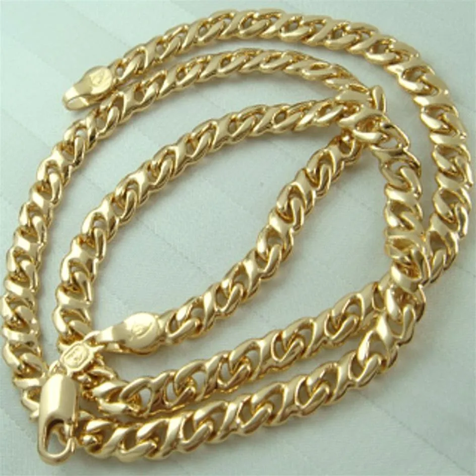 Ожерелье-цепочка унисекс из 18-каратного 18-каратного золота длиной 45 см N104247e