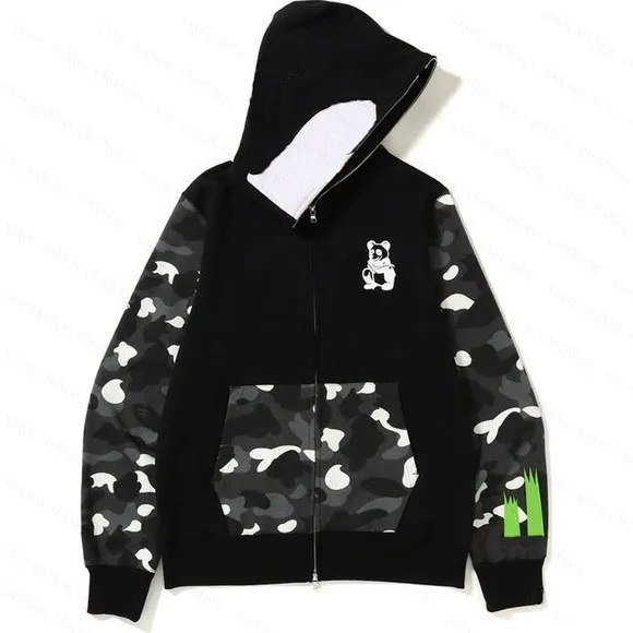 Marke Herren Hoodies Hoodie HipHop Bapesta Designer Zipper Sweatshirts Jacke warme Kollaboration Bapesta Schuhe Hoodie SFGL