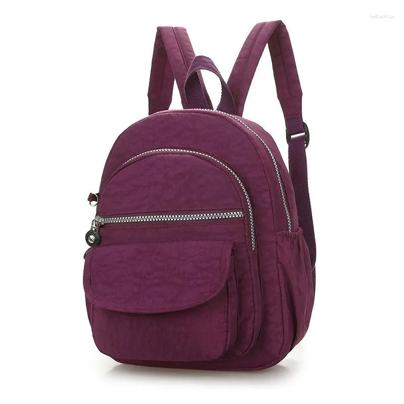 Sac à dos de randonnée pour femmes, Mini couleur unie en velours côtelé, petits sacs à dos simples et décontractés pour étudiants, sacs de voyage