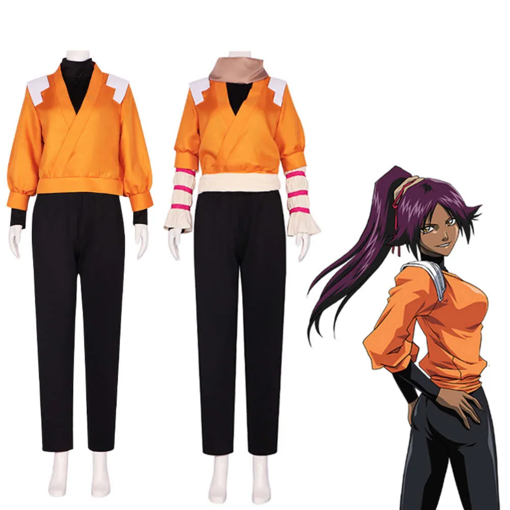 Anime lixívia cosplay shihouin yoruichi cosplay traje adulto feminino fantasia roupas halloween carnaval costumecosplay