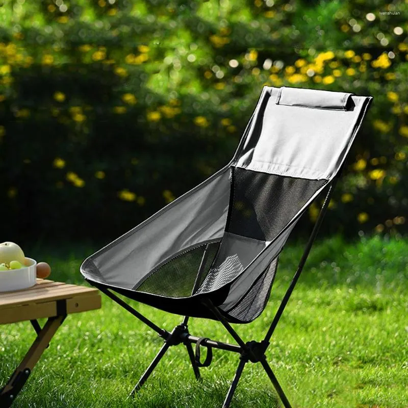 Chaise pliante d'extérieur, tabouret de plage portable, chaise de table de  camping, chaise à dossier