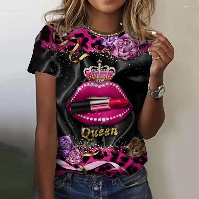 Magliette da uomo T-shirt da donna Moda estiva Manica corta Stampa 3D O-Collo Casual Modello leopardato Ragazze sexy