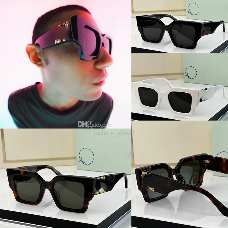 Occhiali da sole firmati classici occhiali da sole da spiaggia all'aperto disponibili in 6 colori per uomo e donna Occhiali da sole oversize di alta qualità con scatola OW1003