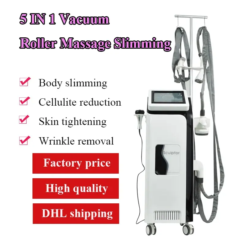 Multifunctionele Vacuüm Infrarood Roller Liposuctie 40K Cavitatie RF Vela Lichaamsvorming Gezichtheffen Gewicht Verminderen Cellulitis Vermindering Afslanken Massage Machine