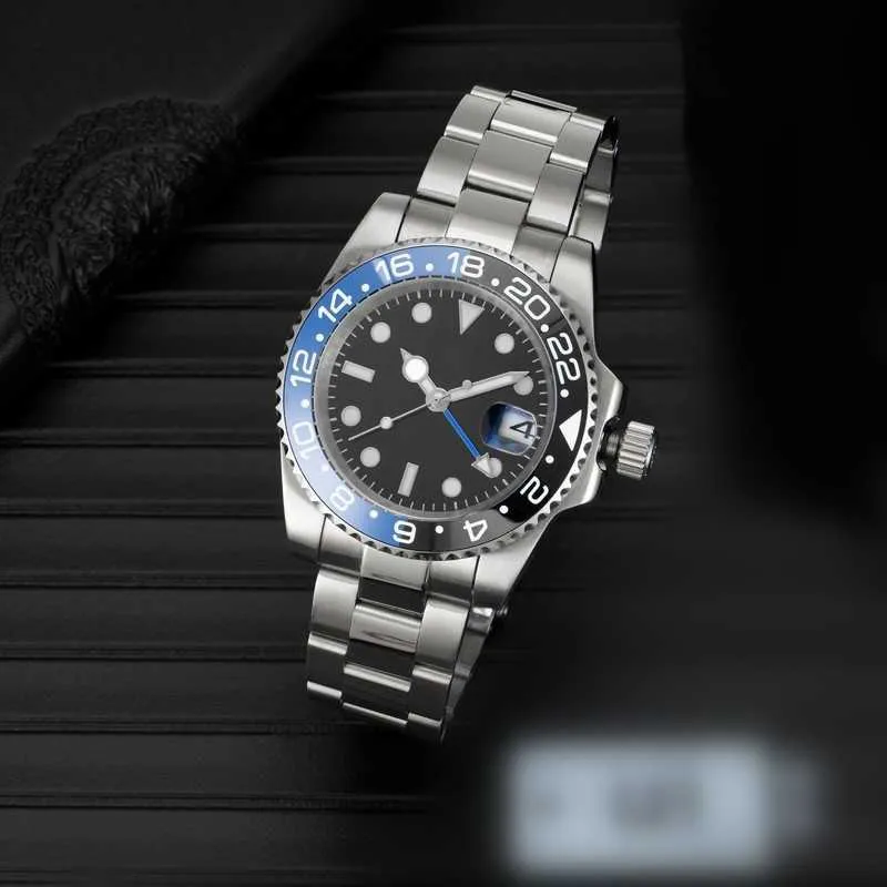 Roles Relógios Designer Masculino / Feminino Automático Mecânico 40mm 904l Aço Inoxidável Azul Preto Cerâmica Vidro Safira Super Luminoso Relógios de Pulso Montre De Cy