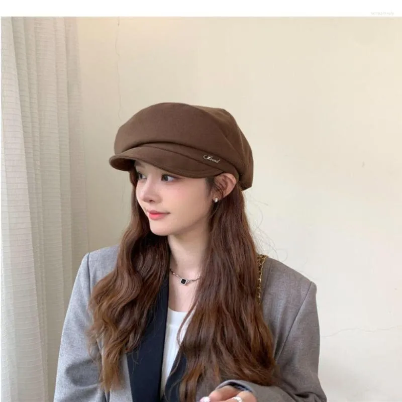 Visors Fashion Women Caps Warm Elegant Versatile Beret Trendy Brando Cap Autumn Winter