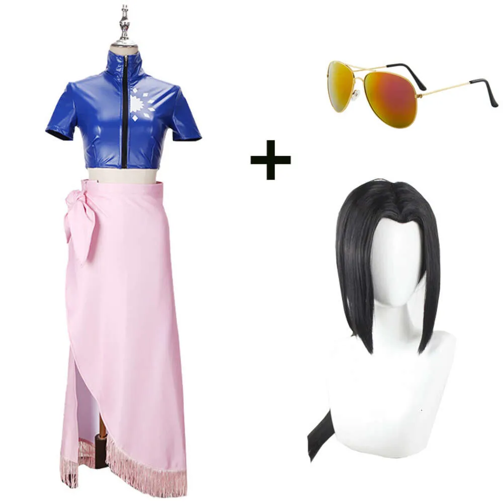 Anime One Piece Nico Robin Cosplay Costume Outfit Sexy Uniform Dresses Wig  Full Set Halloween Dress Up Suit (S) : : Clothing, Shoes &  Accessories
