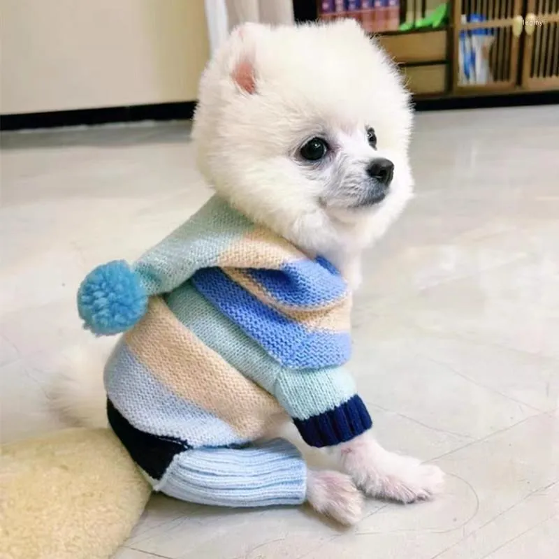Vestuário para cães roupas de inverno suéter macacão cachecol filhote de cachorro ternos casaco jaqueta shih tzu bichon york doggy macacão trajes para animais de estimação
