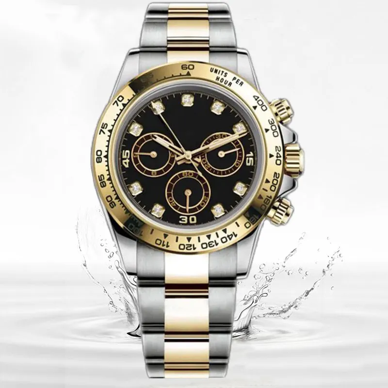 Homem mulheres movimento Daton relógio 40mm relógios mecânicos automáticos presente de negócios para homens relógio de pulso de qualidade perfeita relógios de pulso à prova d'água de designer de luxo