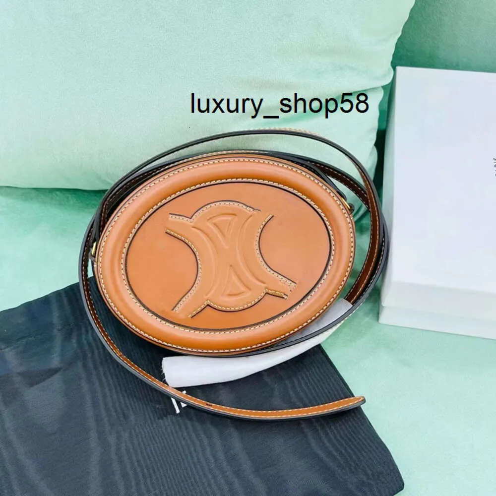 5A bag Bags Evening 7A quality hot Latest TRIOMPHES Crossbody bag Luxury Designer Oval Wallet Smooth Calfskin round leather womens mens pochette handbag clutch shou