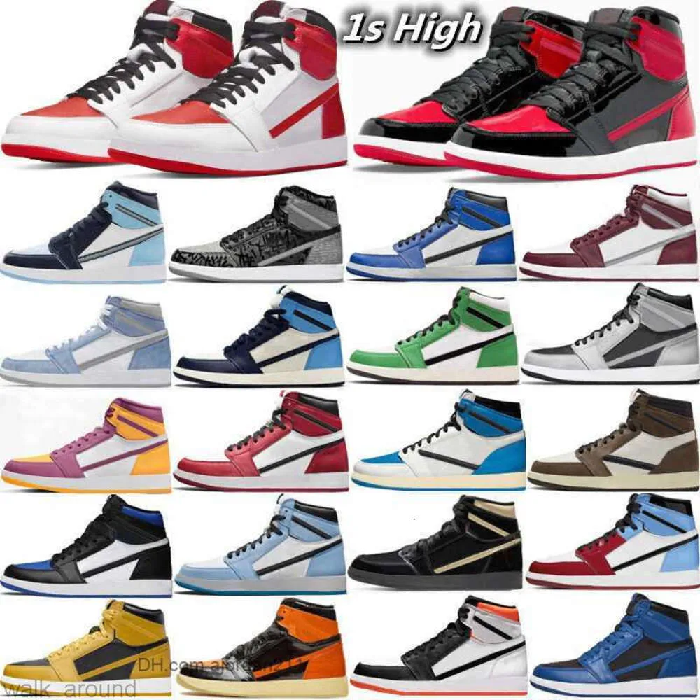 1 1s Clearance Basketball Shoes Men Bred Patent Heritage Rebellionaire