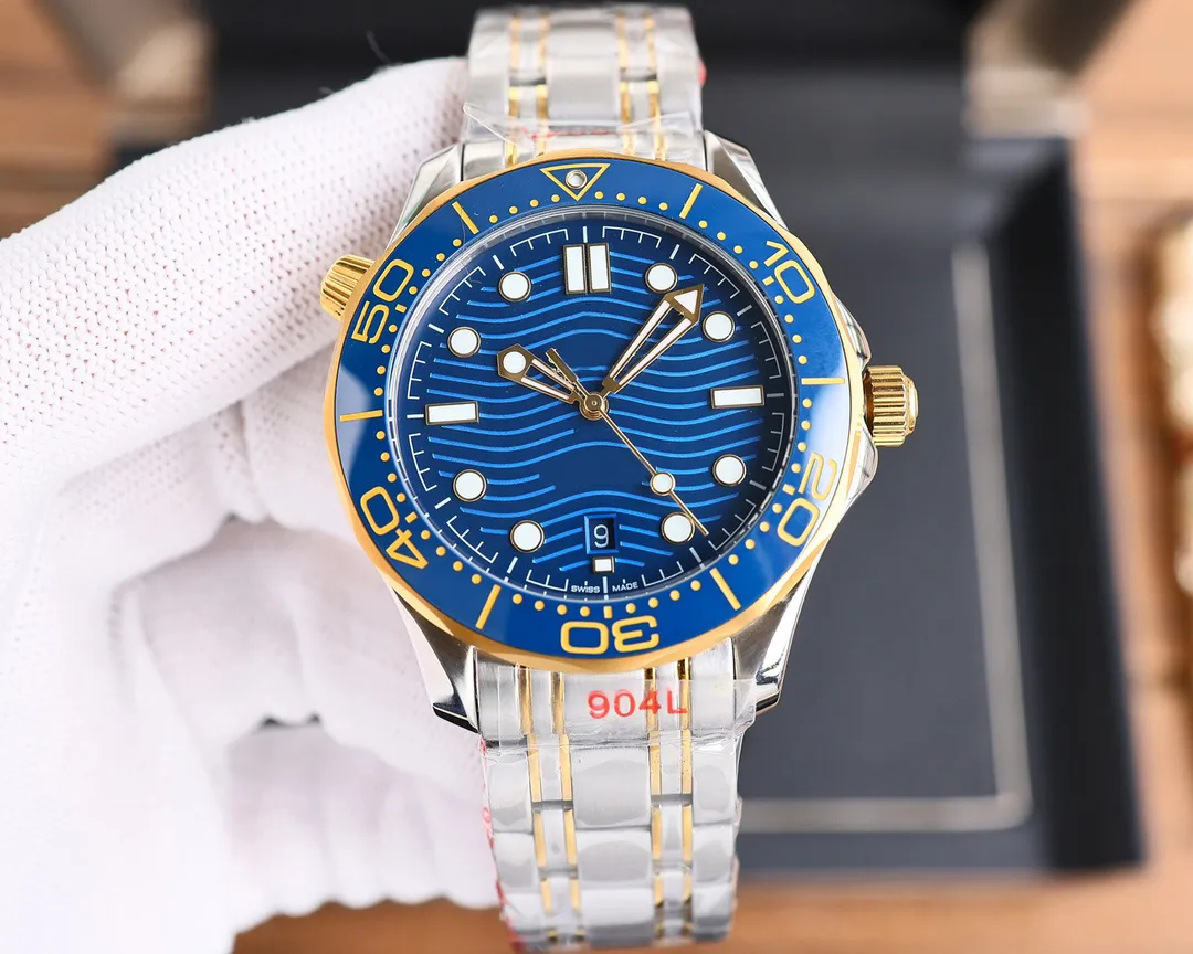 OMEG Watches Ceramic Bezel Classic Men Luxury Watch Automatic Mechanical Movement Designer Watch 300M Diving Watch Wristwatch