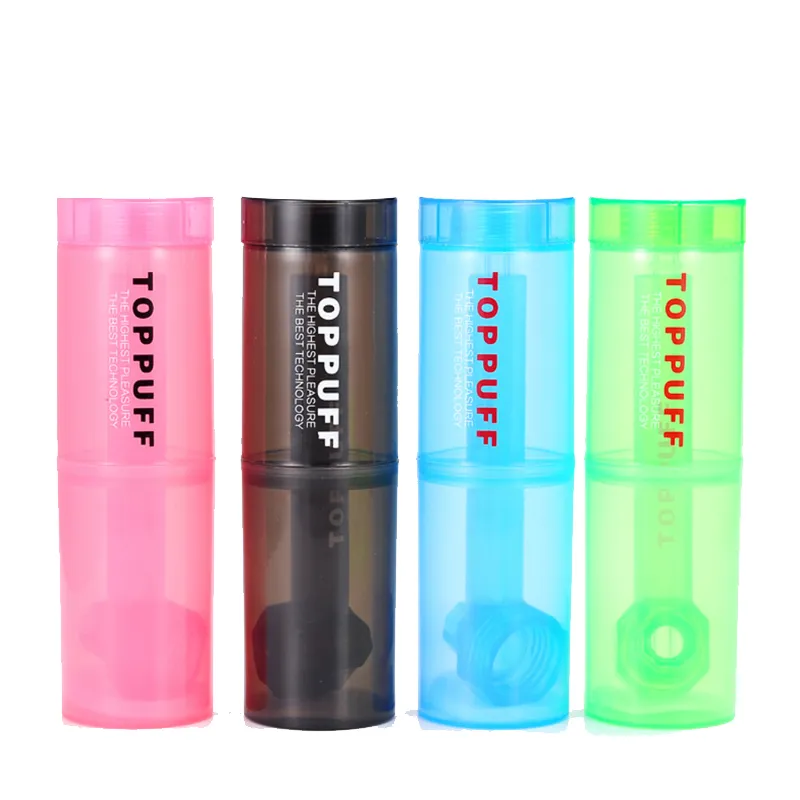 Toppuff Top Puff Roken Arylic Waterpijp Waterpijpen Met 7 ''Fles Droge Kruidenolie Brander Pijp Rook Waterpijpen