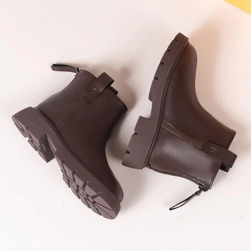 Ankle Boots Girls Black And Brown Boots Kids Ankle Boots Girls