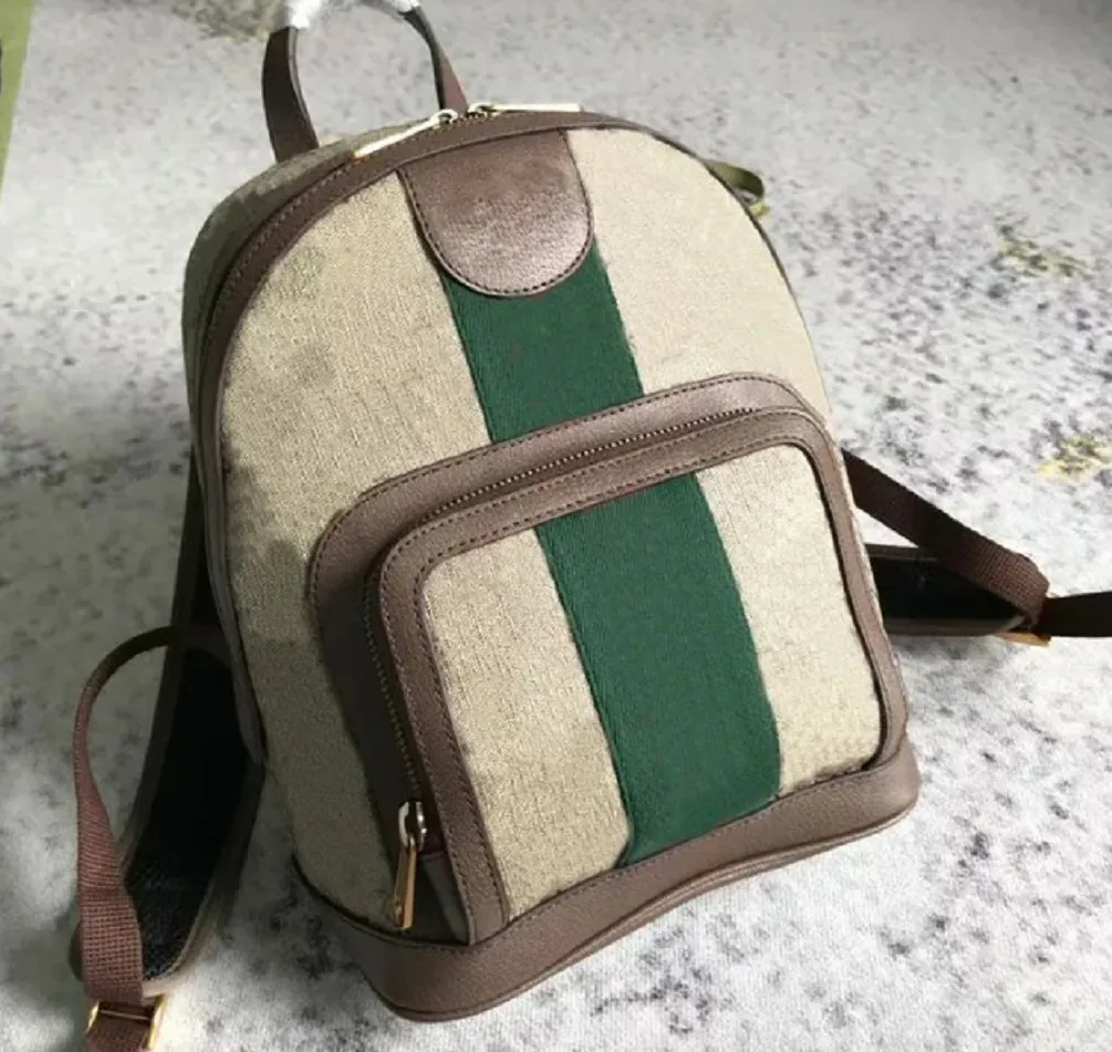 Mochilas de cuero para mujer 29 cm Diseñadores para mujer para hombre Mochilas Ophidia Bolsas de mensajero de viaje