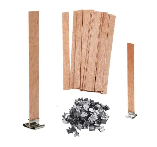 Natural Wood Wooden Candle Wicks Wicks With Iron Stand Multi Size DIY  Wooden Candle Wicks Cores For Birthday, Valentines Day, And Parties From  Jeffcarol, $0.15