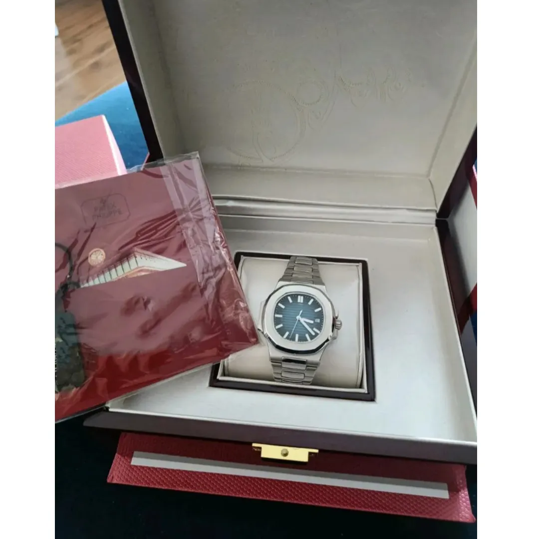 Watch Boxes Red Box Luxury High Quality Storage Display Watches With Full Certificates Case